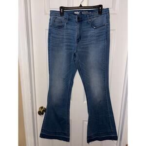 Mossimo super high flare size 14 women’s blue jeans 1506-J